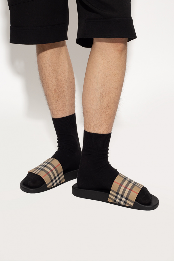 Men 2025 burberry slides